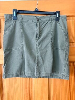 Hollister Olive Green Mini Skirt